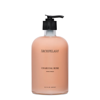 Charcoal Rose Glass Hand Wash, 14.5 oz