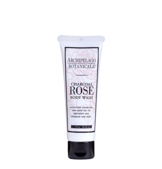 CHARCOAL ROSE .7OZ BODY WASH (24 COUNT)