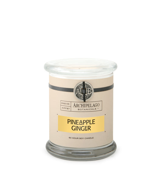 Pineapple Ginger Glass Jar Candle